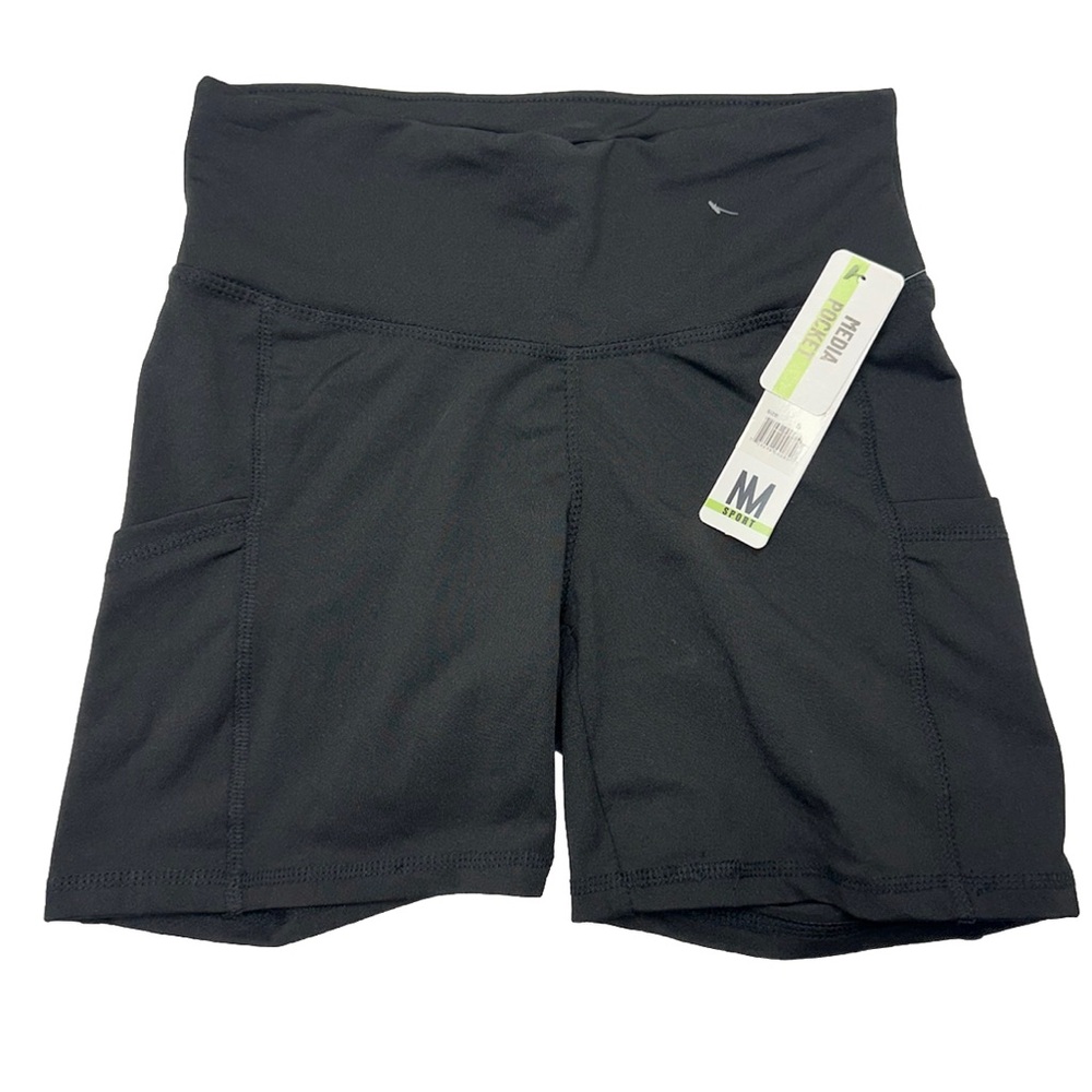 Nicole Miller | Shorts Womens Small | Black Flat Front Hot Pants High Rise | New